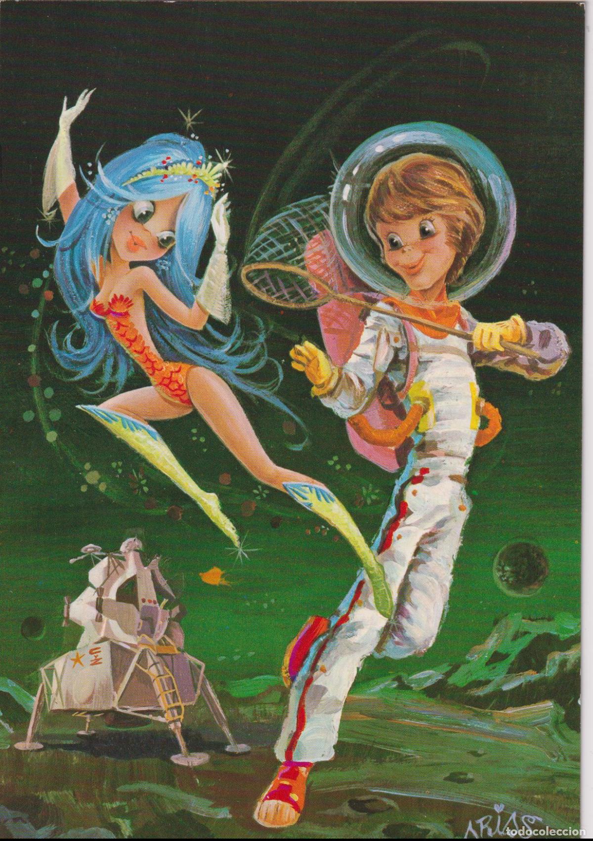 Postales: ILUSTRADOR: ARIAS, ESPACIO ESPACIAL &ndash; EDITA CyZ 7072 &ndash; ESCRITA