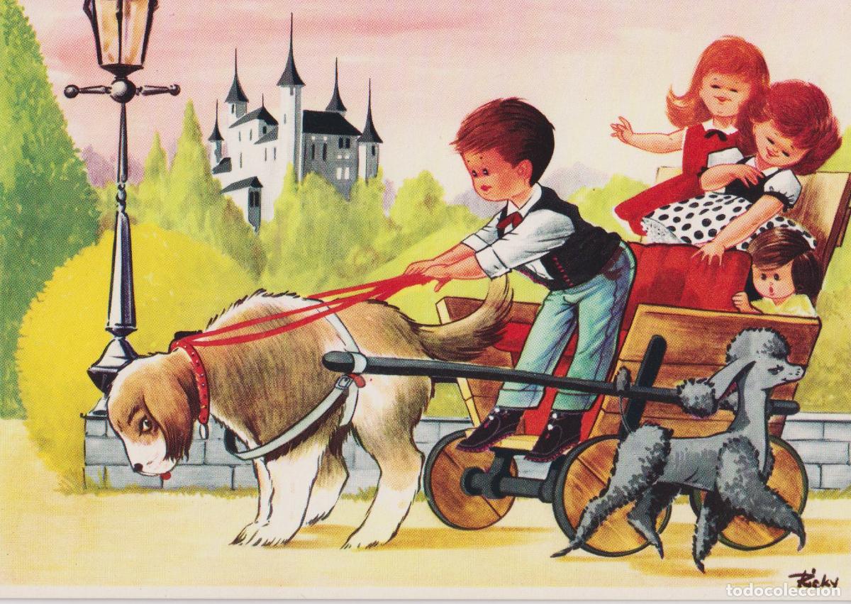Postales: ILUSTRADOR: RICKY, DE PASEO EN CARRO &ndash; JC 65305 &ndash; S/C