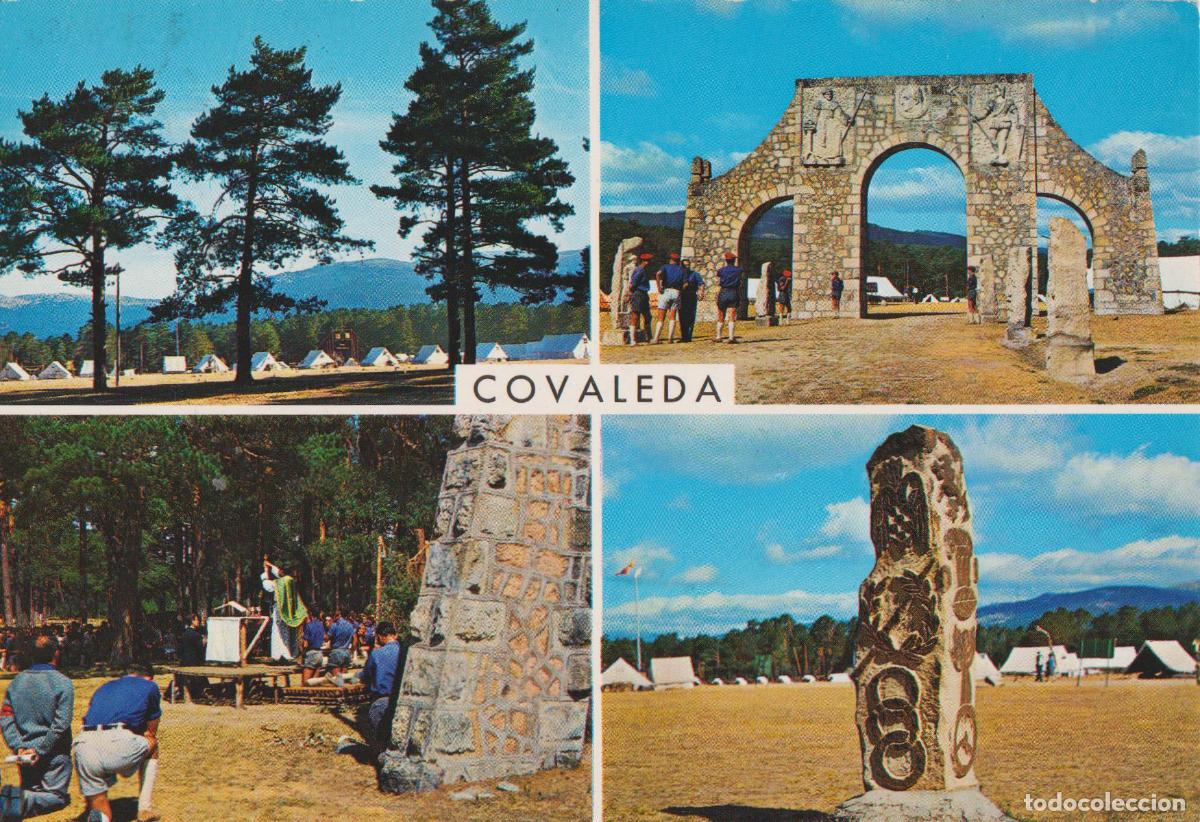 Postales: COVALEDA (SORIA) CAMPAMENTO NACIONAL DEL FRENTE DE JUVENTUDES - GARCIA GARRABELLA N&ordm;1 - CIRCULADA