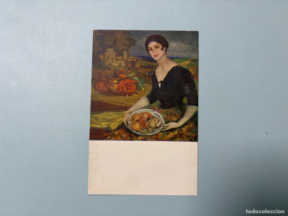 Postales: TARJETA POSTAL. N&ordm; 669.- EL PLATO DE FRUTAS: F. BELTRAN. EDICIONES VICTORIA