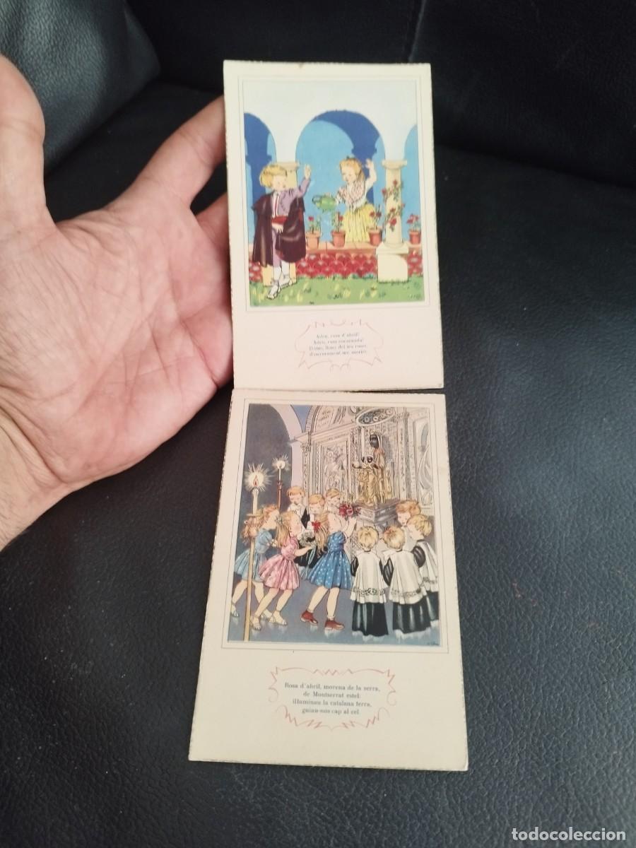 Postales: Coleccion de 2 tarjetas postales &rdquo;Poemes i Can&ccedil;ons&rdquo; ilustrada por Elvira El&iacute;as i Cornet.