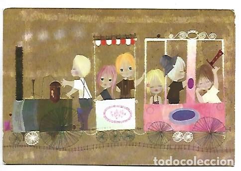Postales: TREN CON JUVENTUD...
