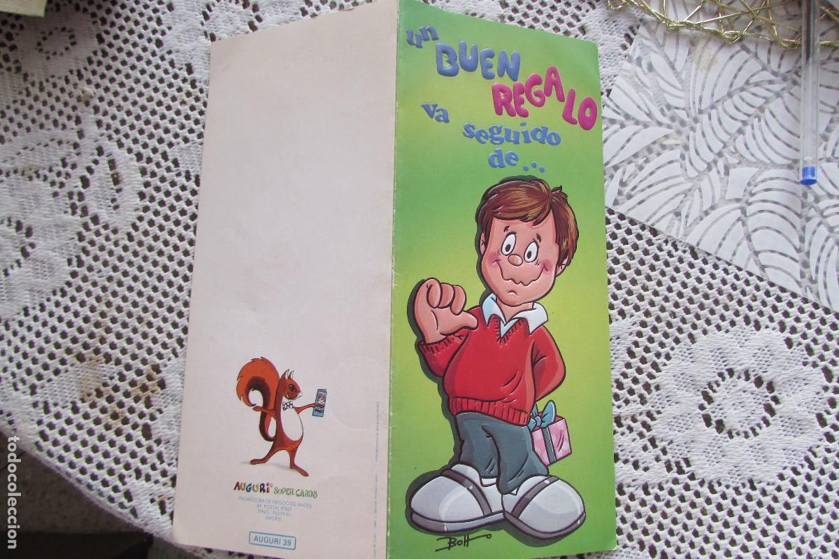 Postales: POSTAL DIPTICA DE FELICITACION. AUGURI SUPER CARDS 39 ESCRITA