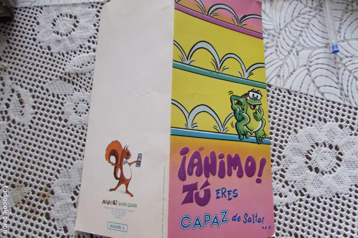 Postales: POSTAL DIPTICA DE FELICITACION. AUGURI 5 SUPER CARDS 66 ESCRITA