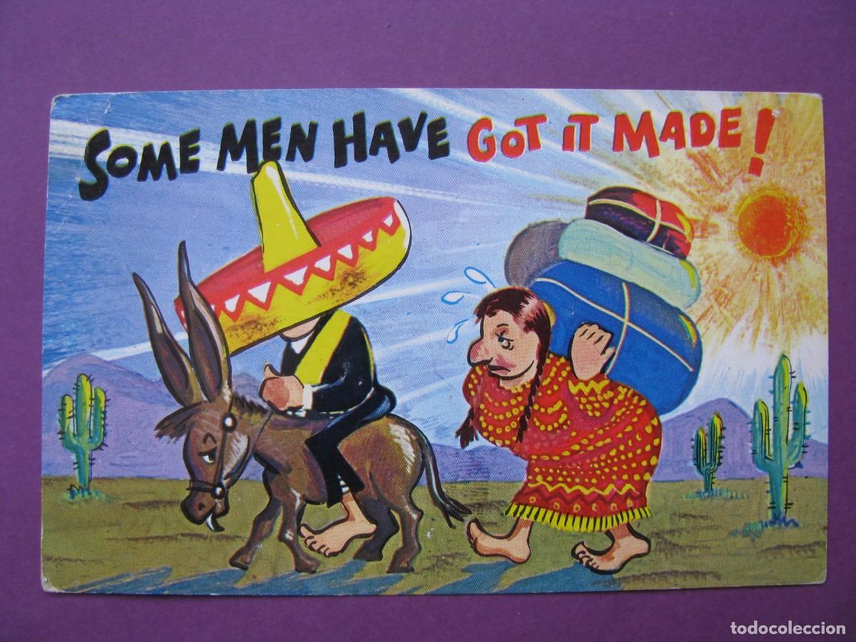 Postales: POSTAL CARICATURA. SOME MEN HAVE GOT IT MADE! EE.UU.