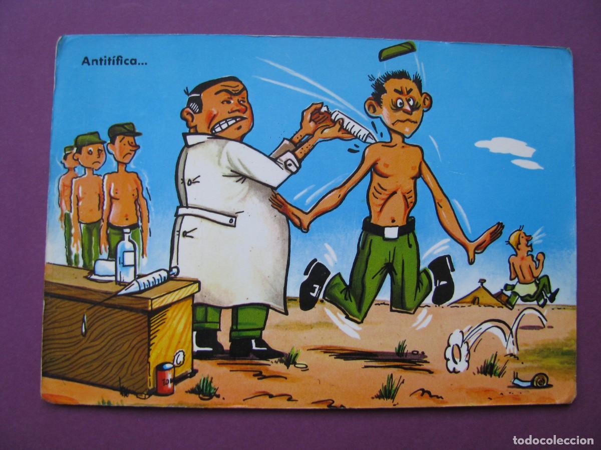 Postales: POSTAL CARICATURA, HUMOR MILI. ANTITIFICA...