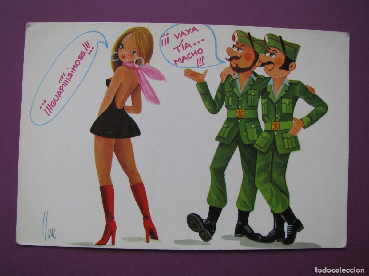 Postales: POSTAL DE IL. MUR. DIBUJOS SOLDADOS, LEGIONARIOS, CHICA. LUIS CABELLO GARCIA.