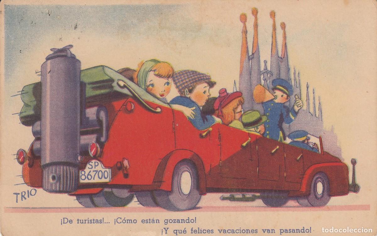 Postales: POSTAL INFANTIL DE DIBUJOS DE LA SAGRADA FAMILIA DE ANTONO GAUD&Iacute;