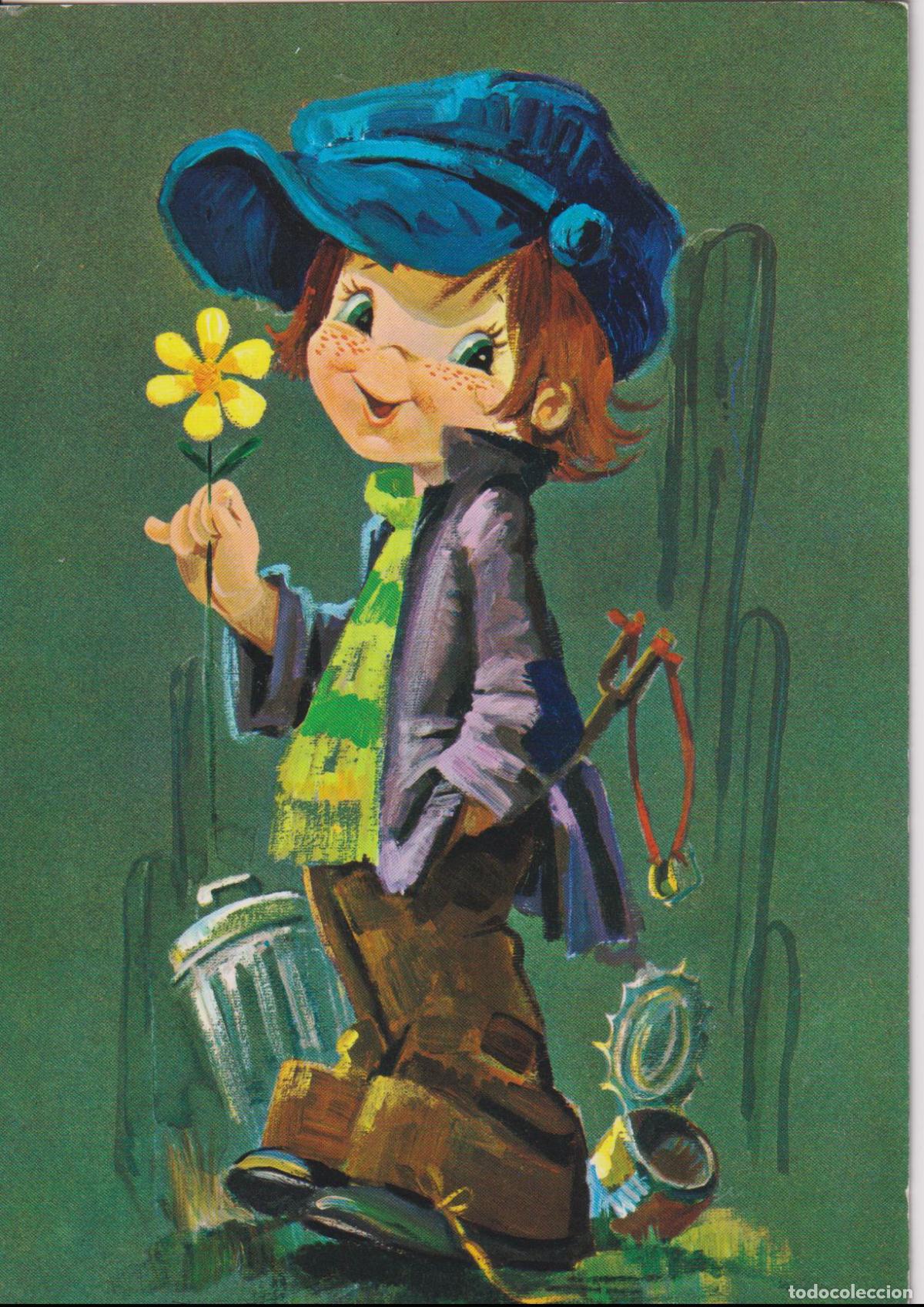 Postales: ILUSTRADOR: DESCONOCIDO, CHICO CON SUERTE &ndash; EDITA CyZ 7395/31B &ndash; ESCRITA