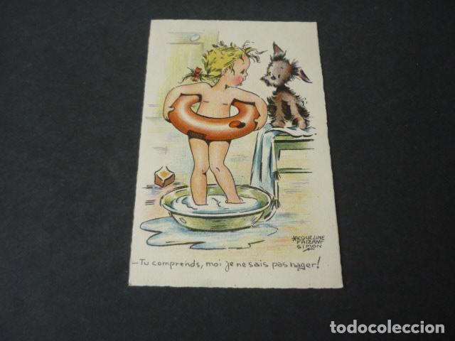 Cartes Postales: NI&Ntilde;A BA&Ntilde;ANDOSE POSTAL