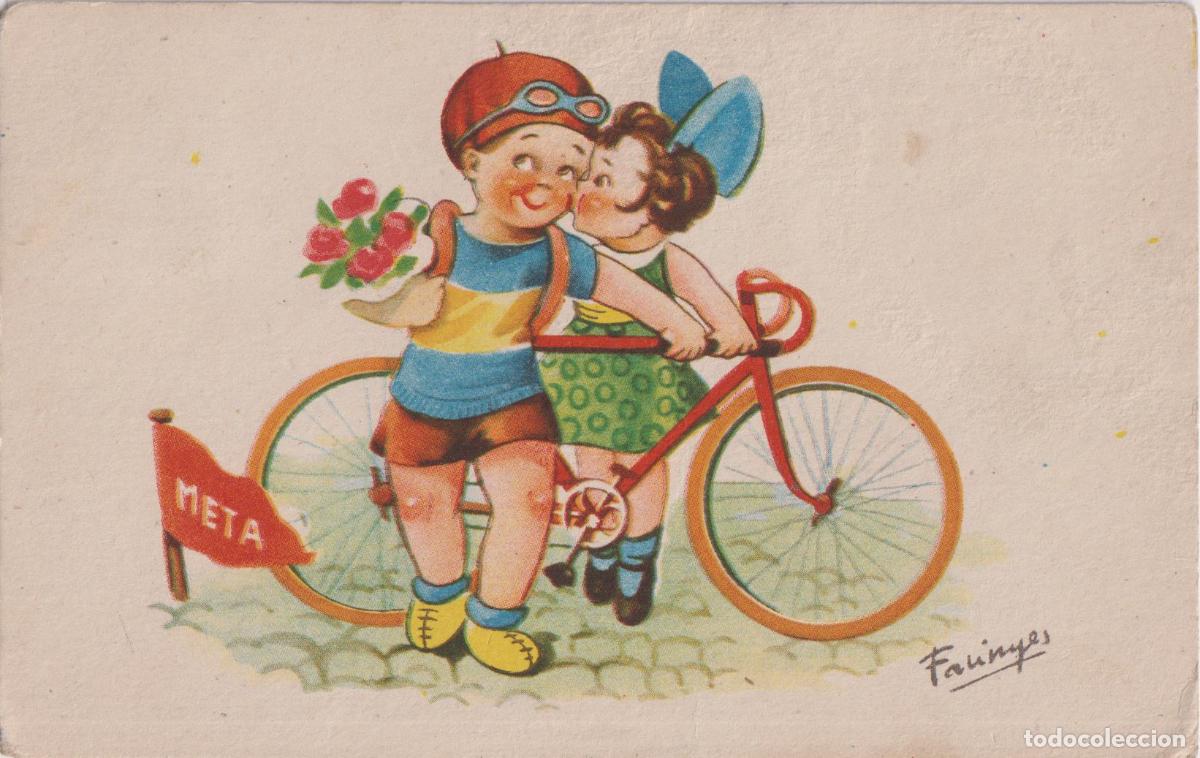 Postales: ILUSTRADOR: FARINYES, BESO AK VENCEDOR - CMB SERIE 28 - CIRCULADA 1941