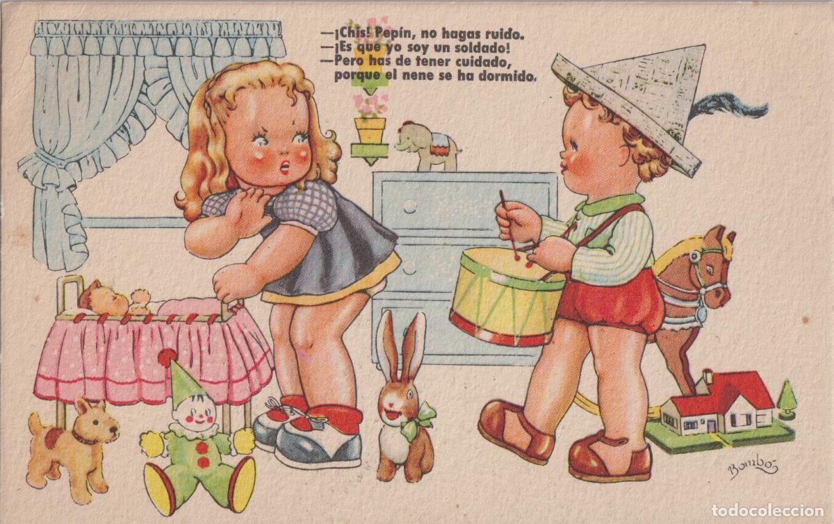Postales: ILUSTRADOR: BONB&Oacute;N, PEP&Iacute;N NO HAGAS RUIDO! - EDICIONES CLIPER SERIE 6 - S/C