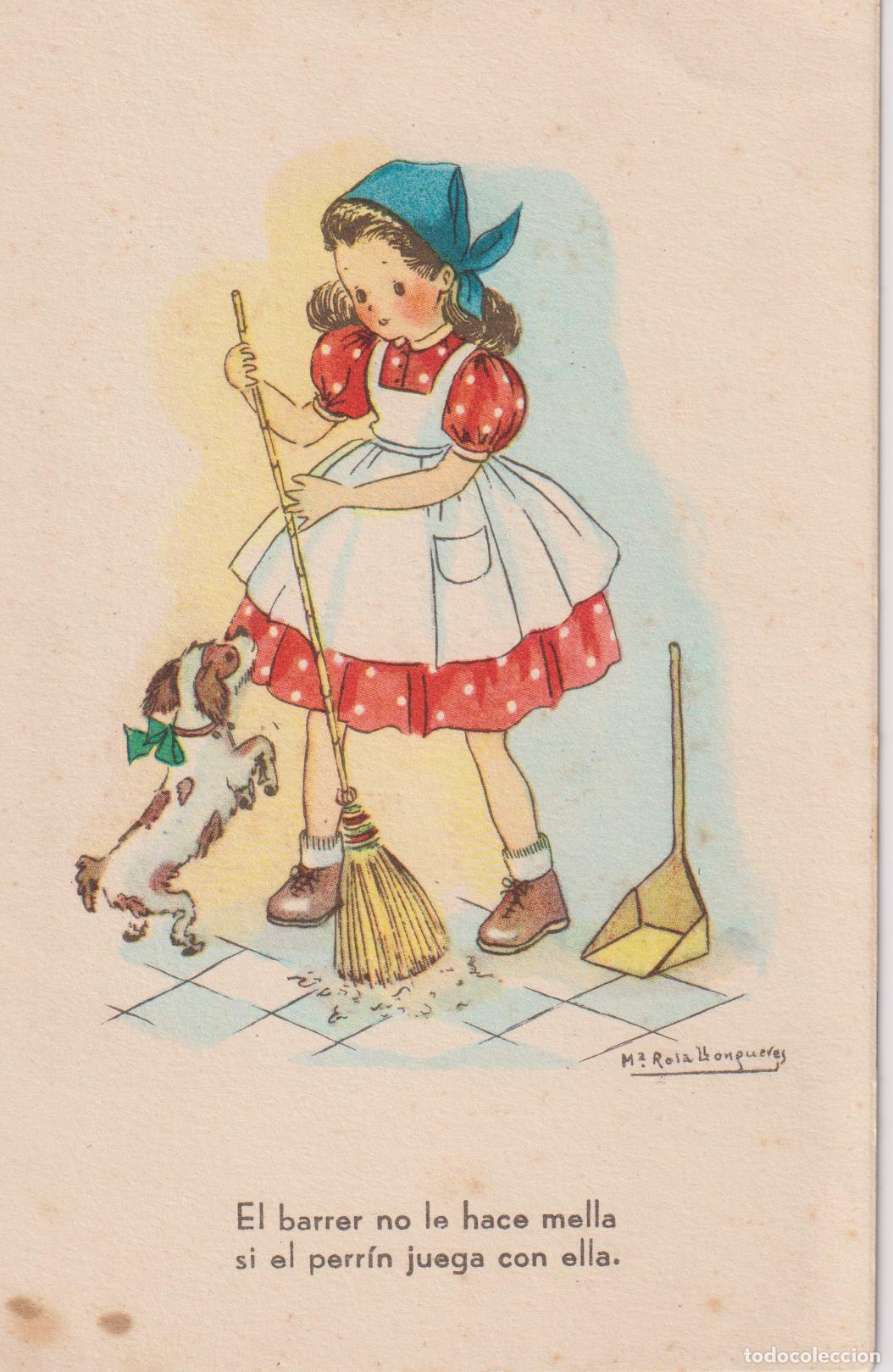 Cartes Postales: ILUSTRADOR: M&ordf; ROSA LLONGUERES, EL BARRER NO LE HACE MELLA - EDICIONES JBR SERIE 38 - ESCRITA