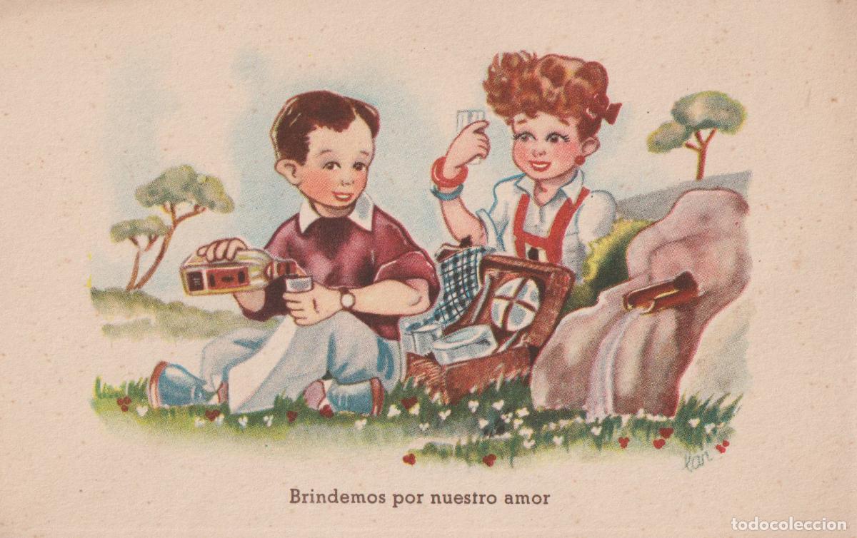 Postales: ILUSTRADOR: BOMB&Oacute;N, BRINDEMOS POR NUESTRO AMOR - C.M.B. SERIE N&ordm;90 - ESCRITA