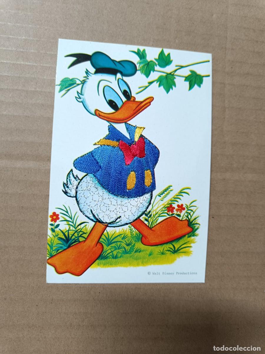 Postales: ANTIGUA POSTAL BORDADA CON EL PATO DONALD, WALT DISNEY -P22