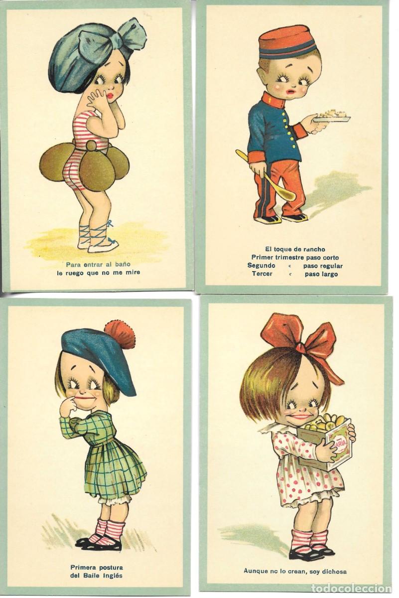 Postales: Escenas de ni&ntilde;os traviesos. Lote de 5 postales ilusgtradas. De C M B. Serie No. 5