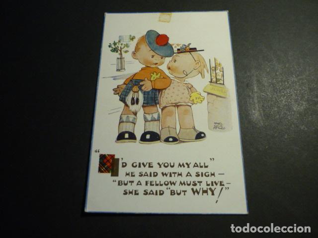 Postales: NI&Ntilde;OS POSTAL COMICA ILUSTRADA