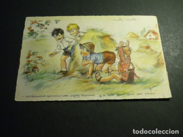 Postales: NI&Ntilde;OS JUGANDO POSTAL COMICA ILUSTRADA