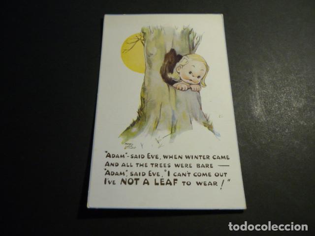 Postales: NI&Ntilde;A EN ARBOL POSTAL COMICA ILUSTRADA