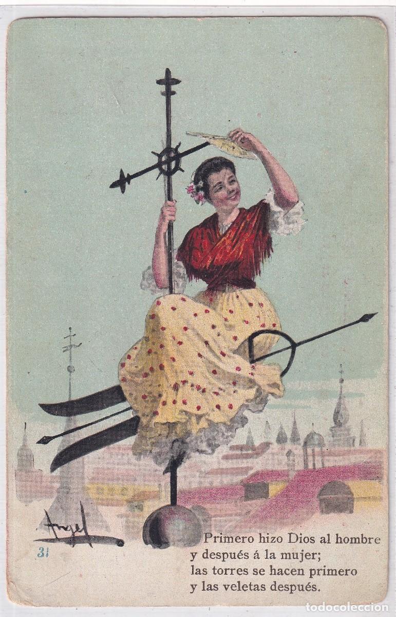 Postales: Postal ilutradas por Angel 31 Calleja. Palacios n&ordm; 281. Publicidad Casa Pujol Barcelona.