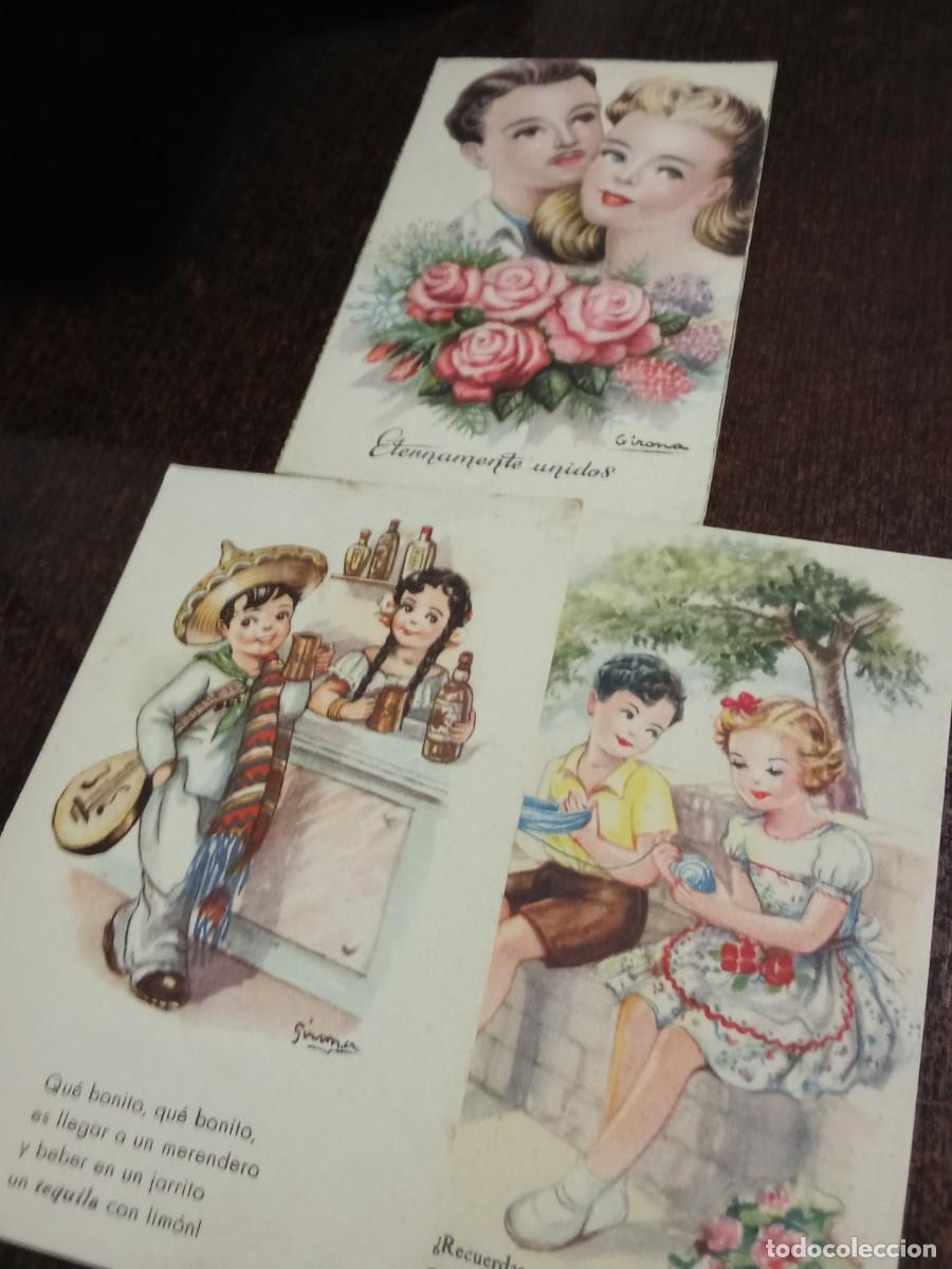 Postales: Postales ilustradas por Girona.