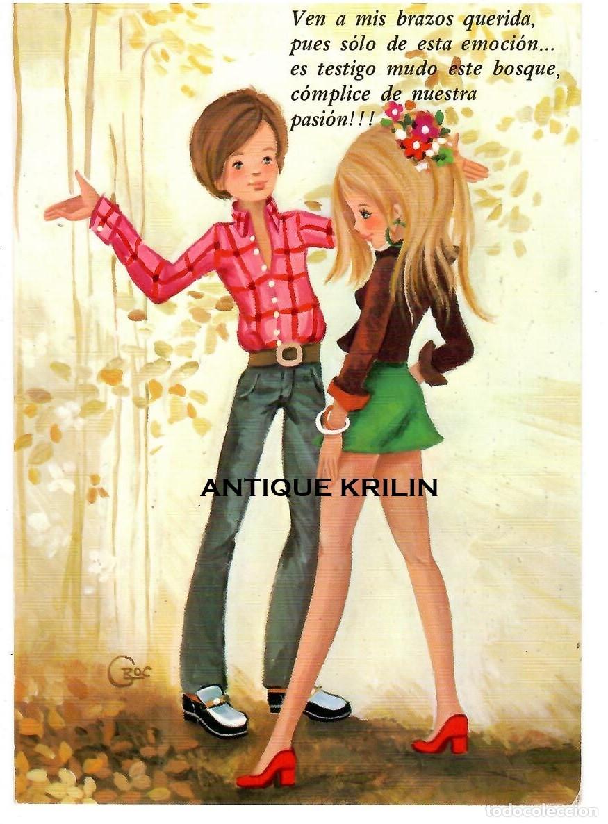 Postales: POSTAL EDICION CYZ SERIE 7431/31-B / ILUSTRA CROC / SIN FRANQUEAR PERO ESCRITA