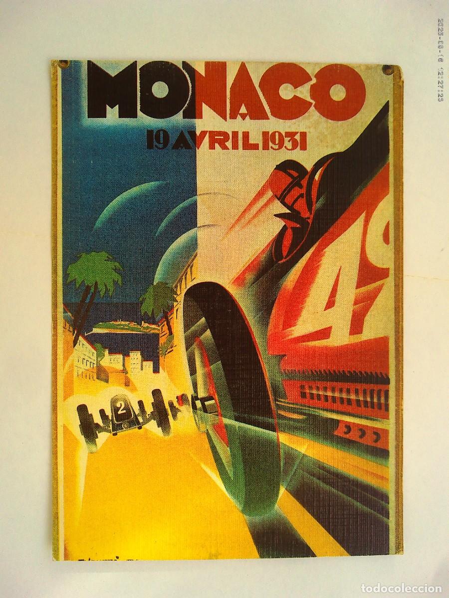 Postales: POSTAL CON CARTEL DEL RALLYE DE MONACO DE 1931. EDICIONES &uml; LA CIGOGNE &uml;, MONACO