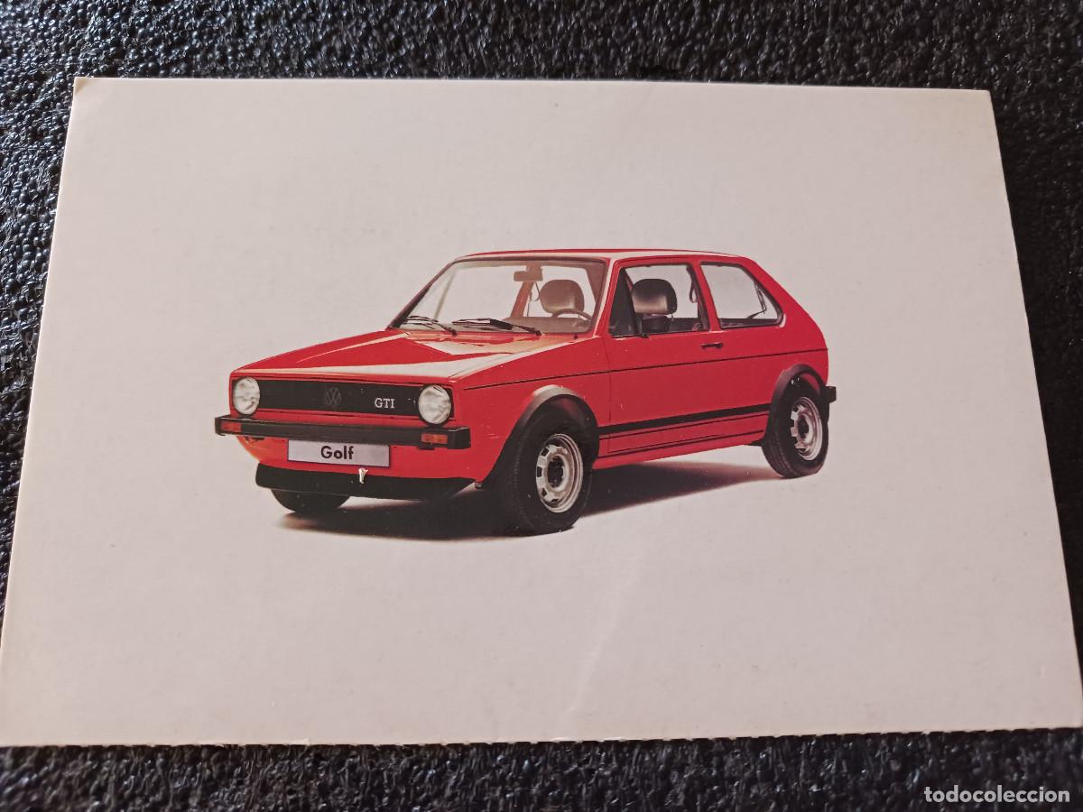 Postales: VOLKSWAGEN GOLF GTI, mk1 clasico rojo, postalfree, circulada