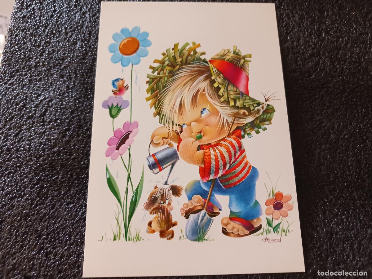 Postales: ni&ntilde;o jardinero, cyz 6620, il. a. gabriel, escrita