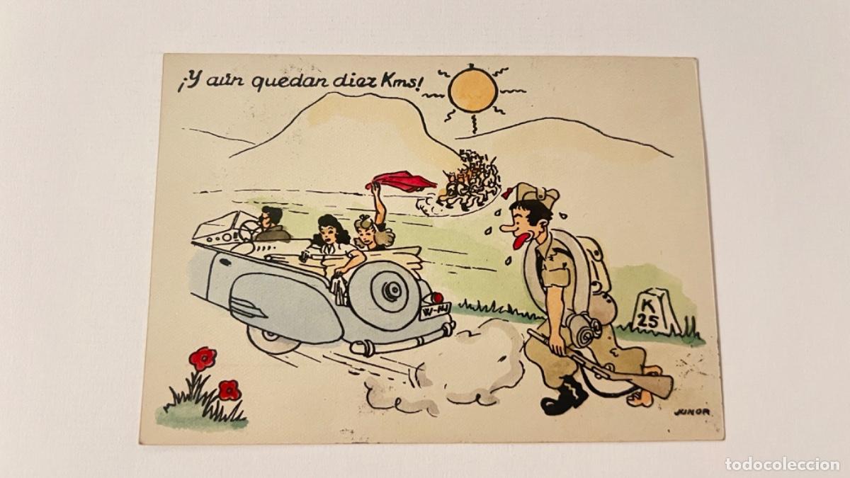 Postales: Postal circulada sello y matasellos CAMPAMENTO MILITAR 1949