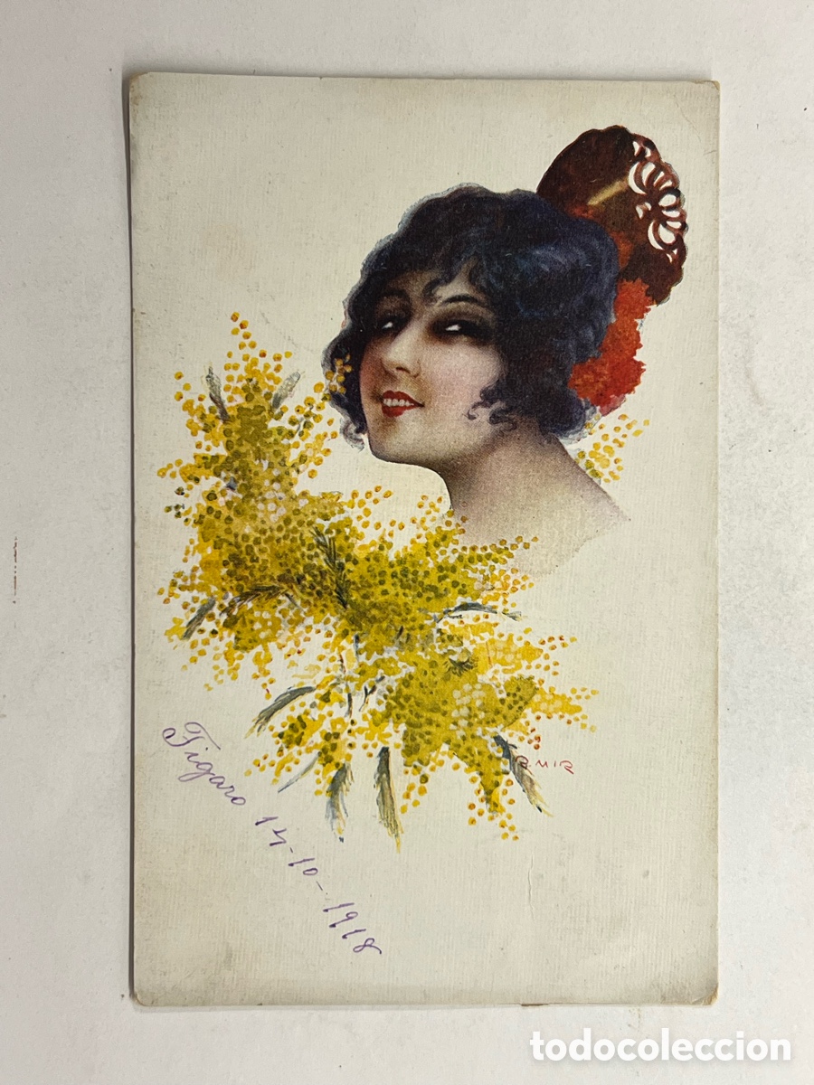 Postales: F&Iacute;GARO (Barcelona) Postal Ediciones Victoria.. Tipo Espa&ntilde;ol.. R. Mir (a.1918) circulada