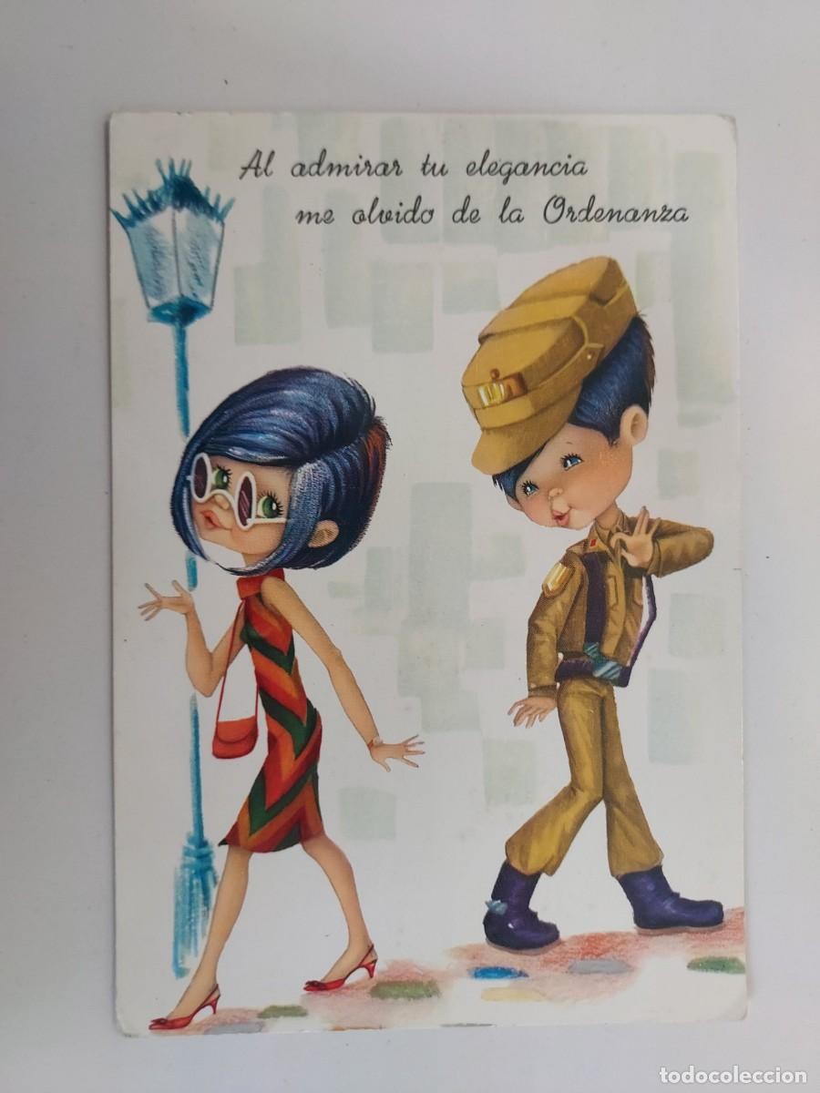 Postales: POSTAL ILUSTRADA SIN FIRMAR. SOLDADO EJERCITO MILITAR MILI PIROPO. 1965. ESCRITA. CYZ