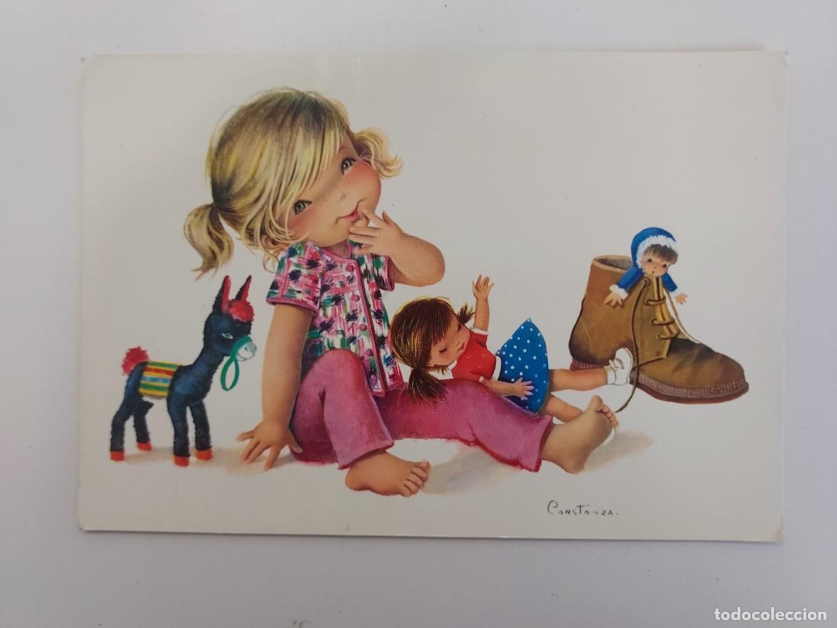 Postales: POSTAL ILUSTRADOR CONSTANZA NI&Ntilde;A MU&Ntilde;ECAS. 1965. ESCRITA. CYZ
