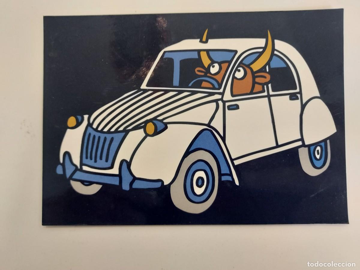 Postales: POSTAL ILUSTRADA. PROBLEMAS CON LOS CUERNOS CITROEN 2CV. SIN CIRCULAR. 1999. KUKUXUMUSU