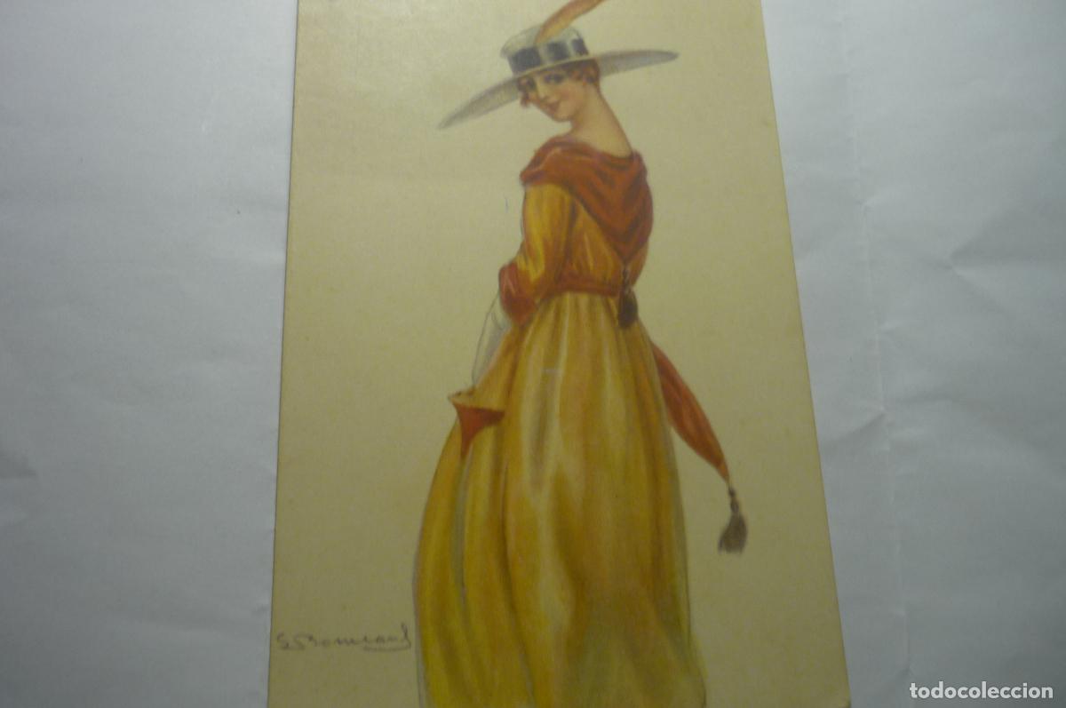 Postales: postal extranjera se&ntilde;ora modelo
