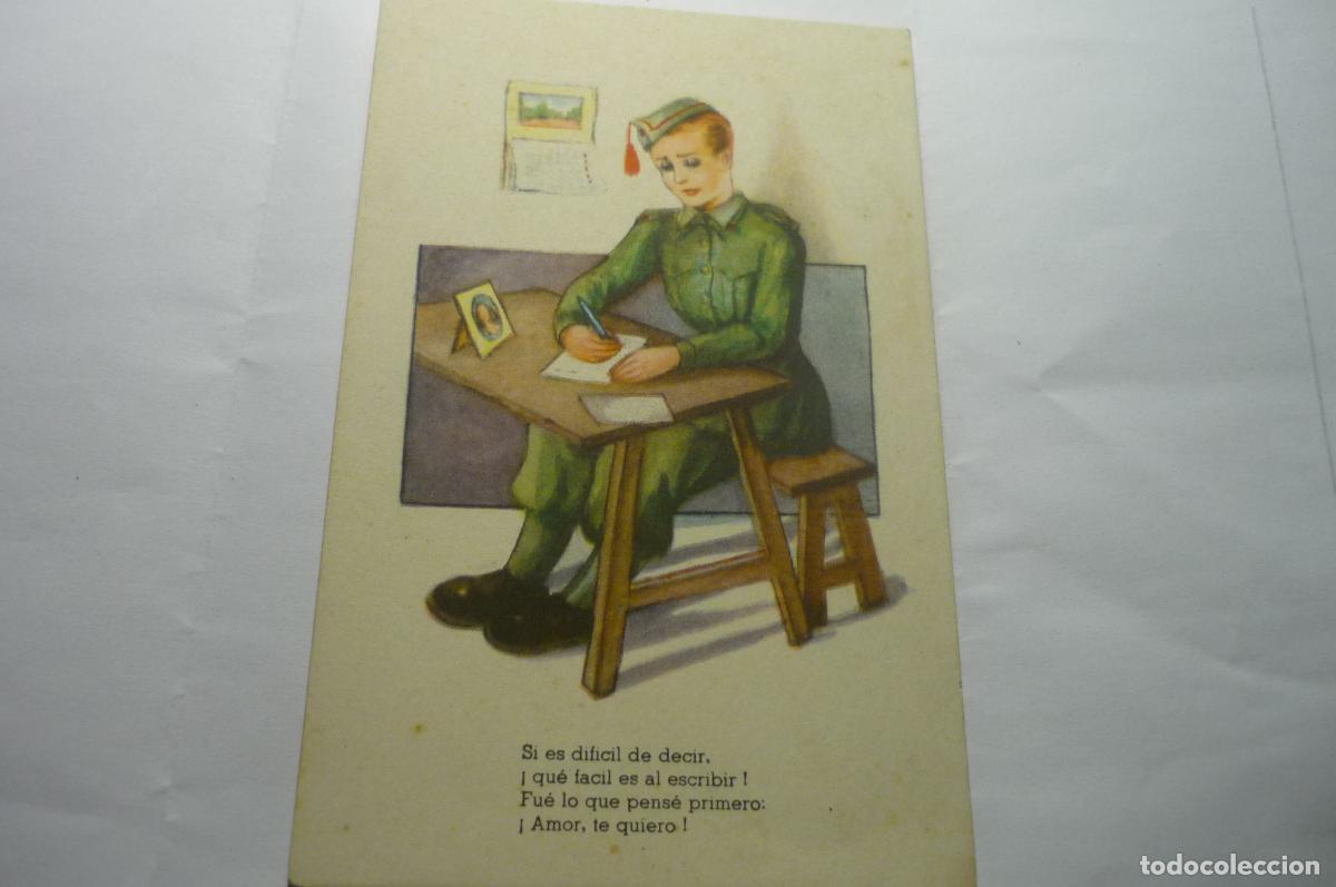 Postales: postal dibujo soldado serie melodias selectas