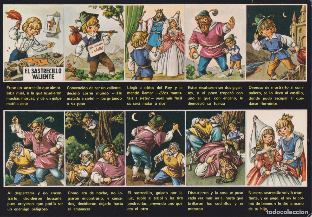 Postales: SERIE ENSUE&Ntilde;O &ndash; EL SASTRECILLO VALIENTE &ndash; GARCIA GARRABELLA N&ordm;5 &ndash; S/C
