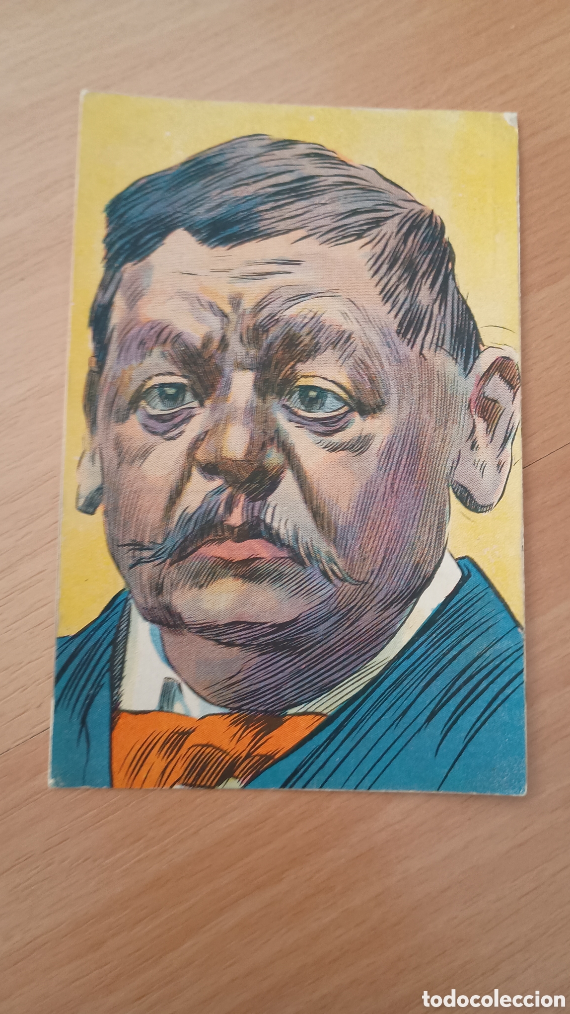 Postales: DIBUJO DE UN HOMBRE CON BIGOTE