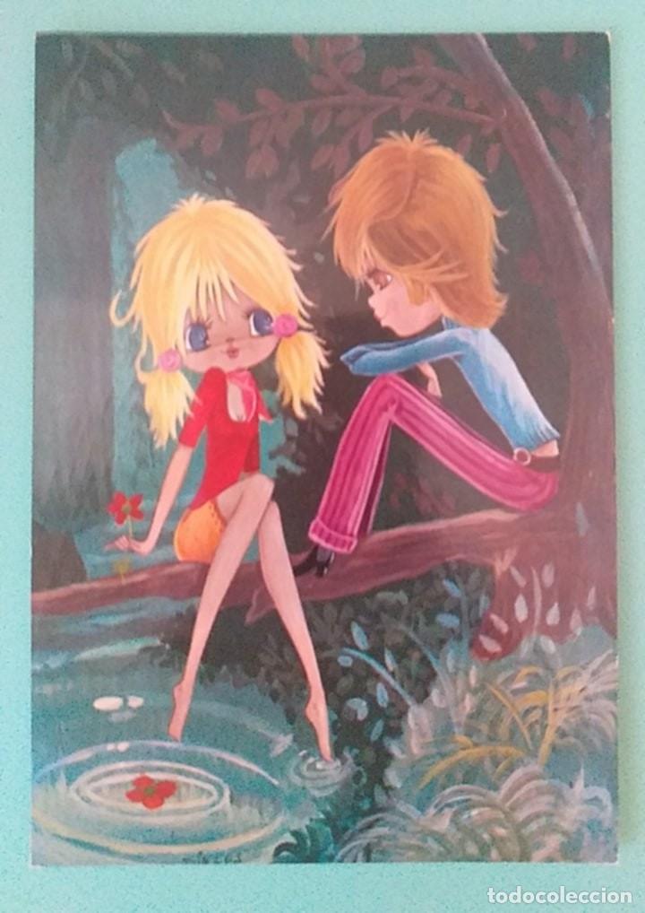 Postales: Postal Ilustrada Dibujante Diegos Colecci&oacute;n C y Z 7305/31-B Pareja 1 Nueva