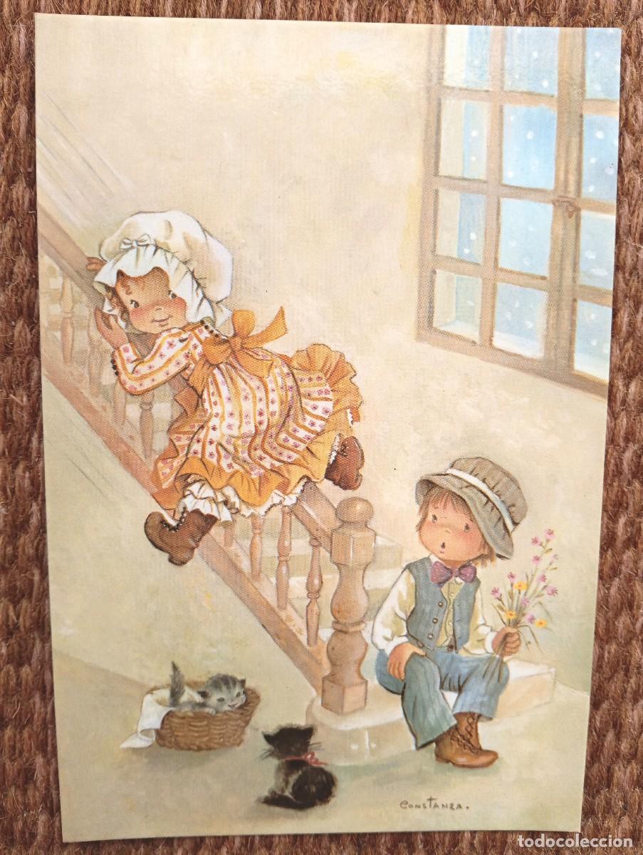 Postales: PAREJA DE NI&Ntilde;OS - ILUSTRACION CONSTANZA - ED. C Y Z