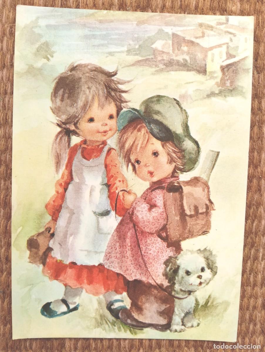 Postales: NI&Ntilde;OS CON PERRITO - ED. SAVIR