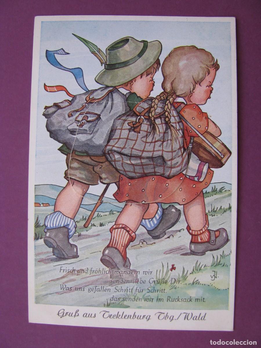 Postales: POSTAL DE ALEMANIA. CON COMPARTIMIENTO DE PUBLICIDAD. GRUSS AUS TECKLENBURG.