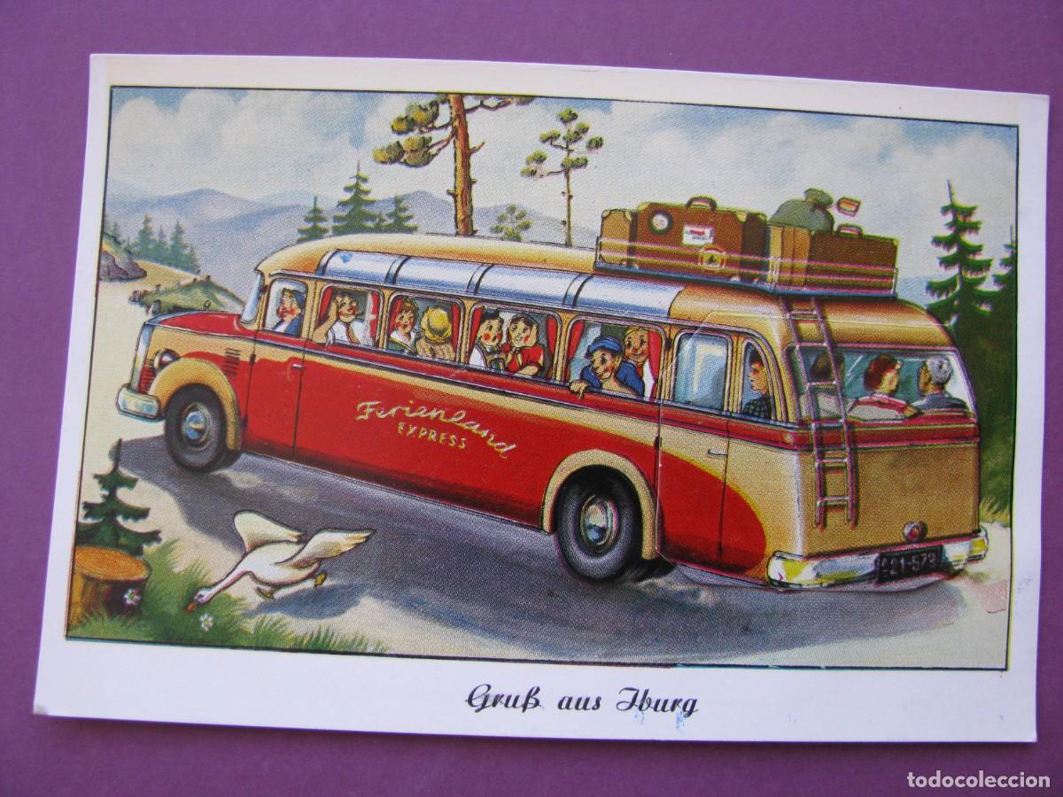 Postales: POSTAL DE ALEMANIA. CON COMPARTIMIENTO DE PUBLICIDAD. GRUSS AUS IBURG