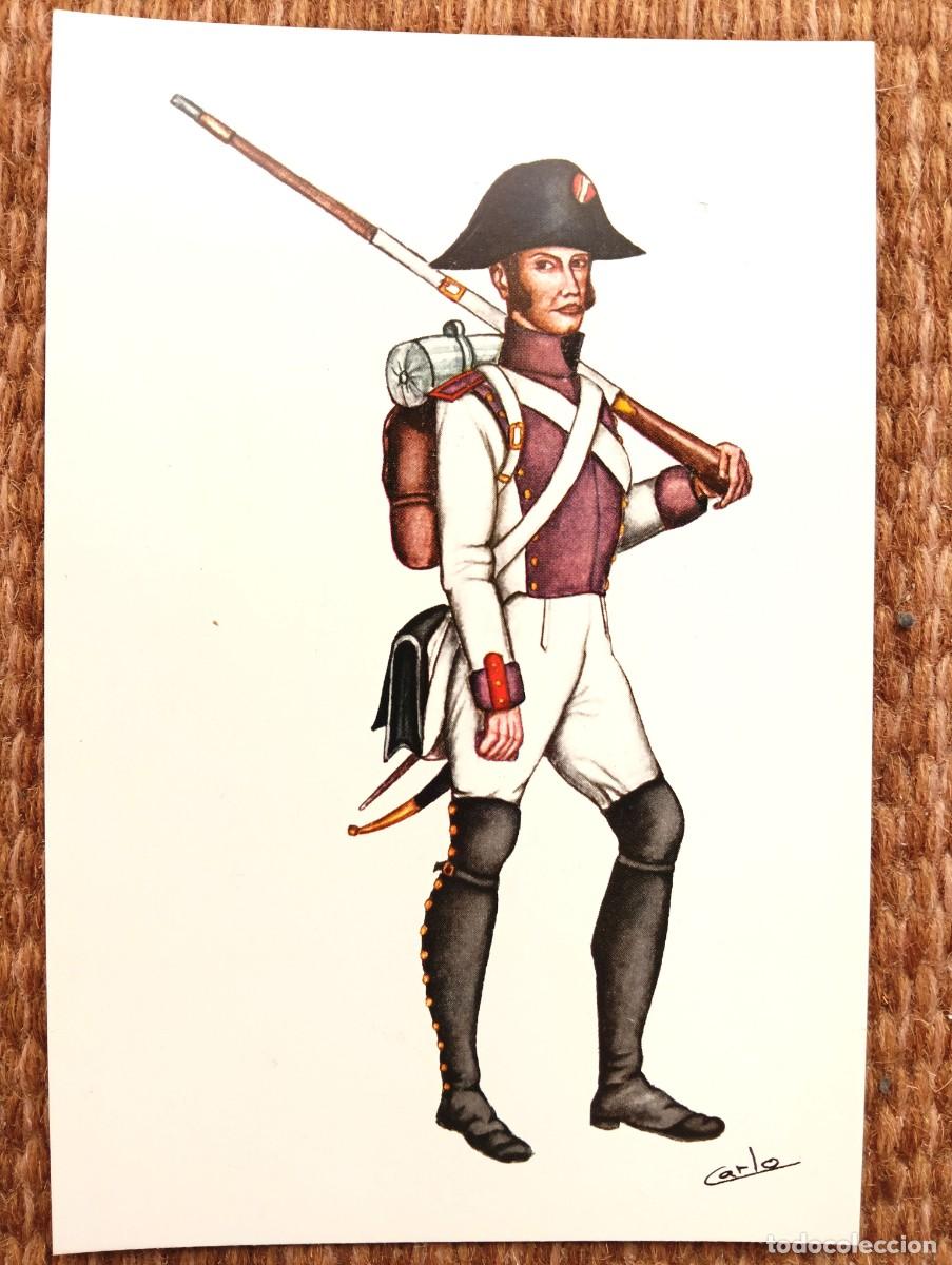 Postales: EJERCITO ESPA&Ntilde;OL - REGIMIENTO DEL REY N&ordm; 1 - 1808 - ED. EDUFRANC