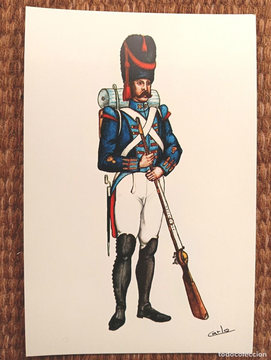 Postales: EJERCITO ESPA&Ntilde;OL - REGIMIENTO DEL REY N&ordm; 1 - 1815 - ED. EDUFRANC