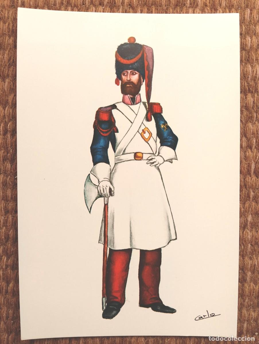 Postales: EJERCITO ESPA&Ntilde;OL - REGIMIENTO DEL REY N&ordm; 1 - 1821 - ED. EDUFRANC