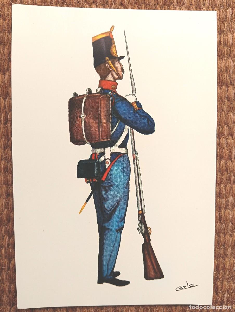 Postales: EJERCITO ESPA&Ntilde;OL - REGIMIENTO DEL REY N&ordm; 1 - 1848 - ED. EDUFRANC