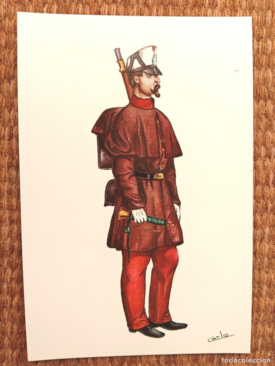 Postales: EJERCITO ESPA&Ntilde;OL - REGIMIENTO DEL REY N&ordm; 1 - 1862 - ED. EDUFRANC