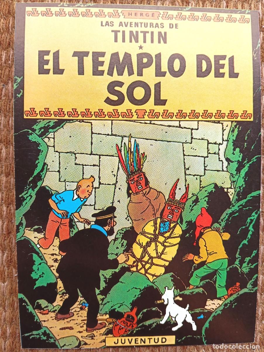 Postales: TINTIN - EL TEMPLO DEL SOL - HERGE
