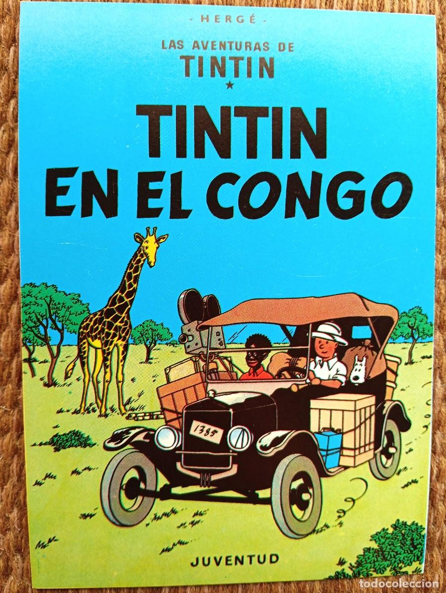 Postales: TINTIN EN EL CONGO - HERGE